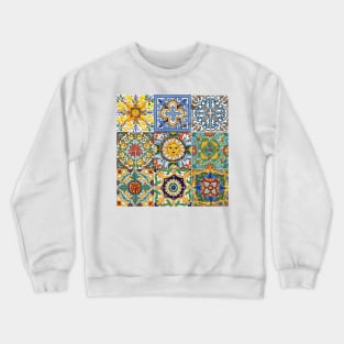 Handmade  La Quinta Tiles Crewneck Sweatshirt